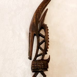 Hand Carved Bamana (Bambara) Chiwara Antelope Headress Sculpture Mali Africa